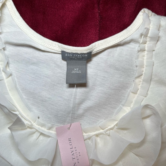 White Ruffled Tank Top - Picture 3 of 4